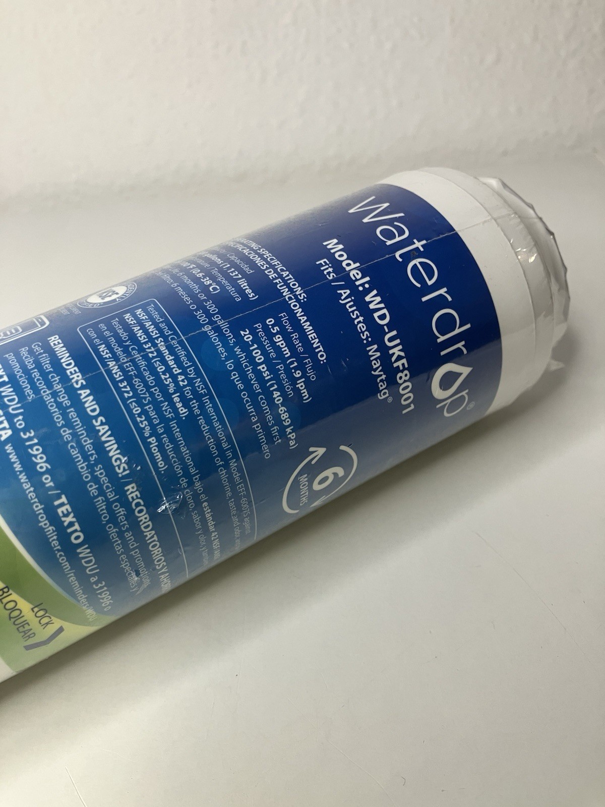 Waterdrop WD-F07 Factory Sealed Replacement Filter for Maytag UKF8001 gallery