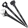 DAKCOS 3pcs Spud Wrench Set, 3/4" x 7/8", 3/8" x 1/2", 12 inch Spud Spanner gallery