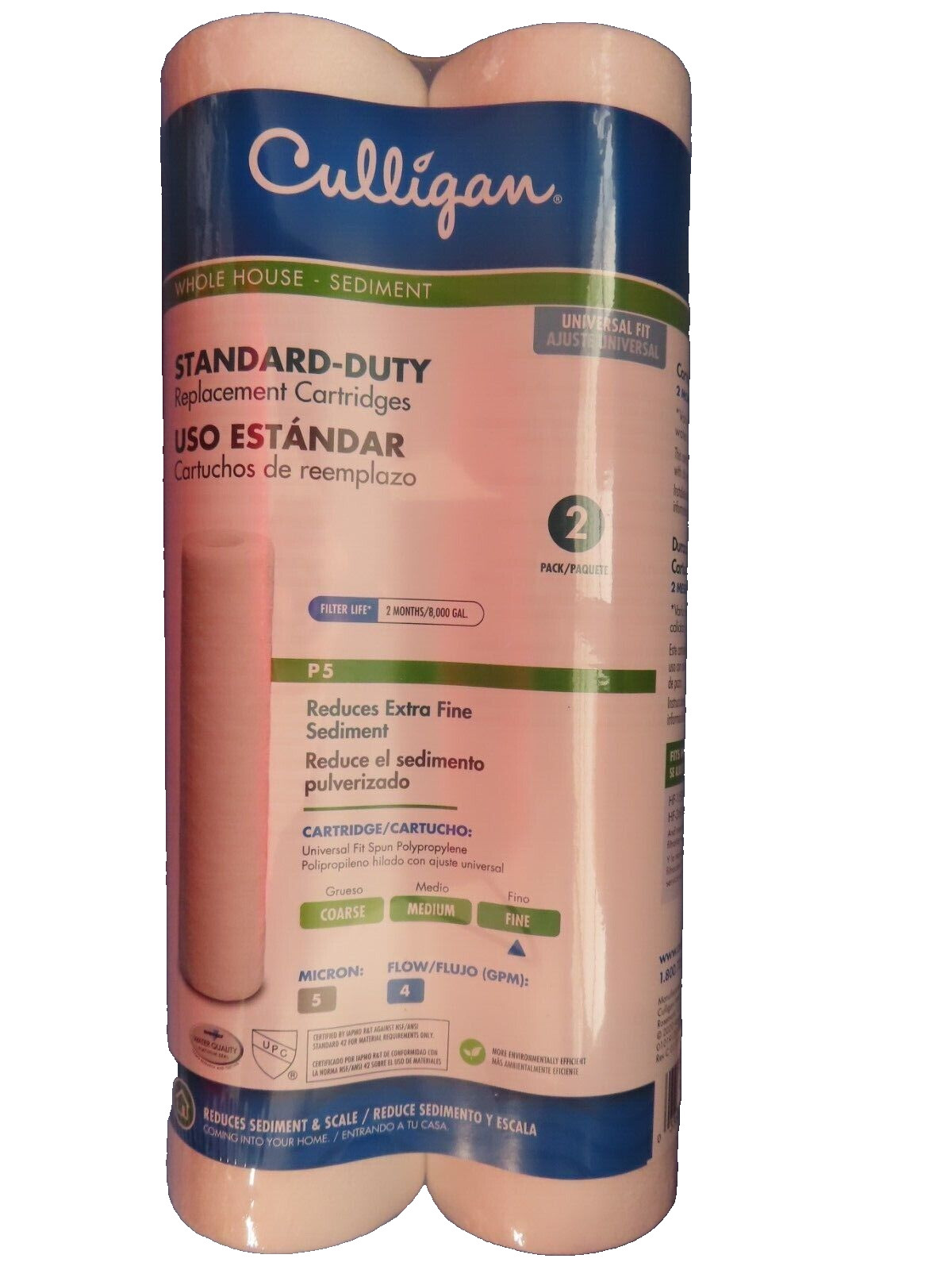 Culligan P5 Sediment Water Filter 5 Micron 2 / Pack NEW gallery