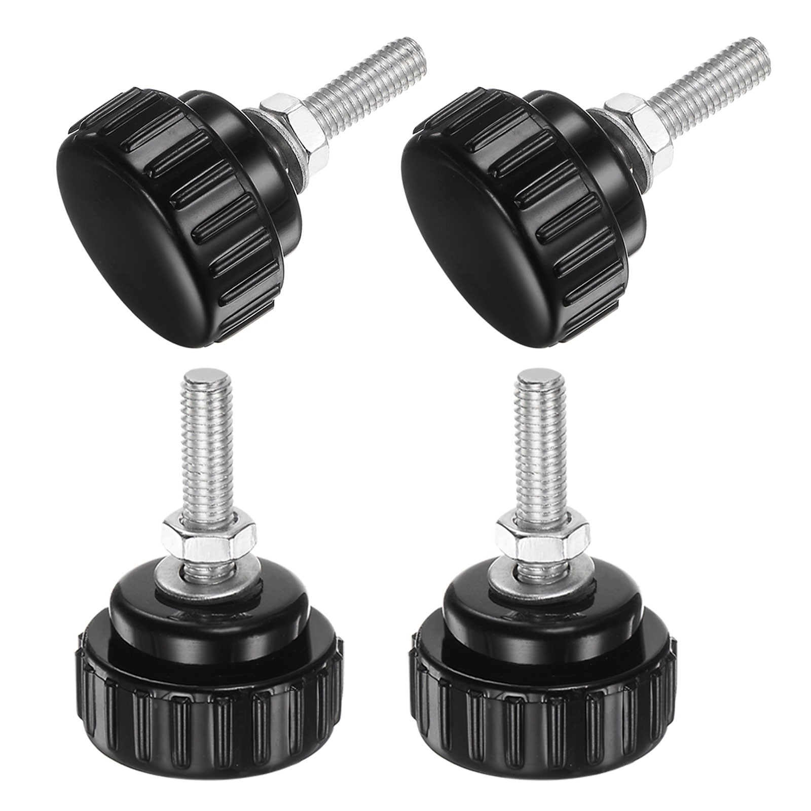 4 Sets Knurled Knobs with Nuts Washers, M5 x 20mm Carbon Steel Stud 25mm Head gallery