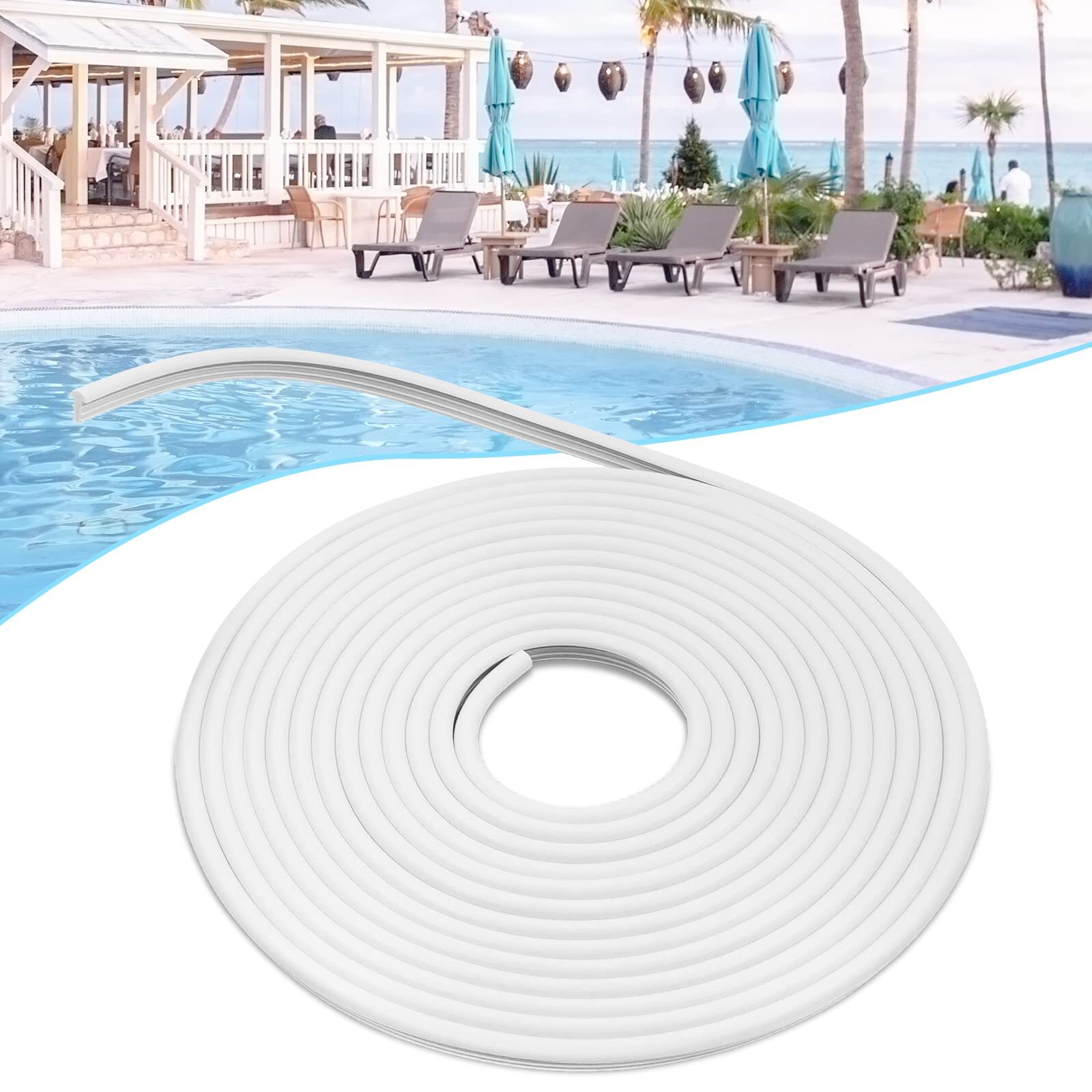 60' ft Swimming Roll Pool Liner Lock,T-Shape Pool Liner Lock, Pool Lock gallery