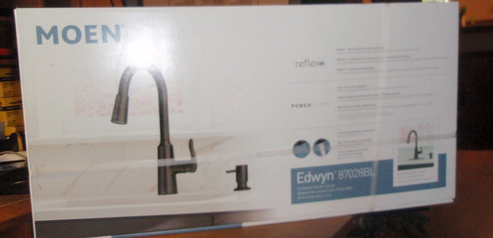Moen Edwyn One-Handle High Arc Pulldown Kitchen Faucet - Matte Black gallery