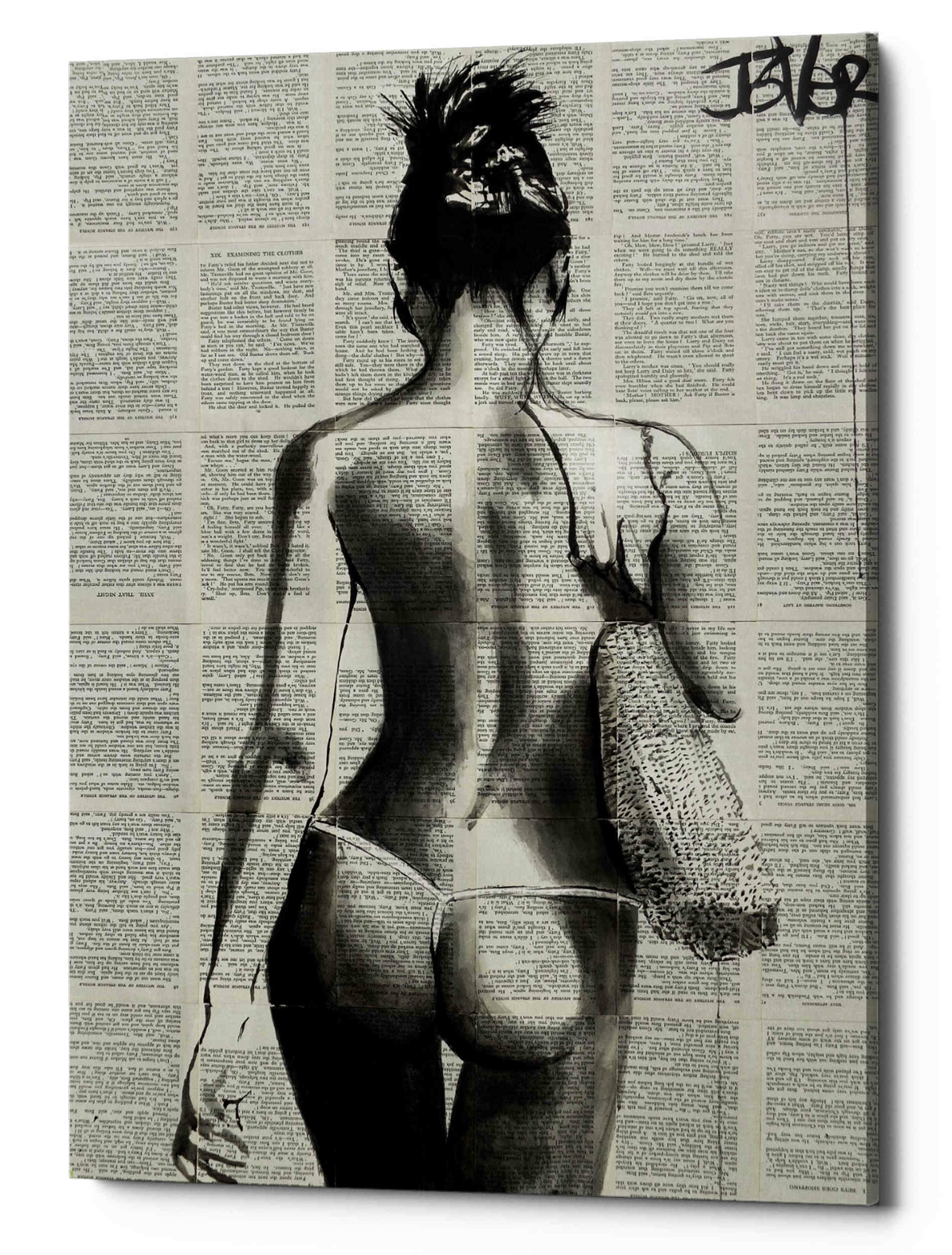 Epic Graffiti "Summertime" by Loui Jover, Giclee Canvas Wall Art gallery