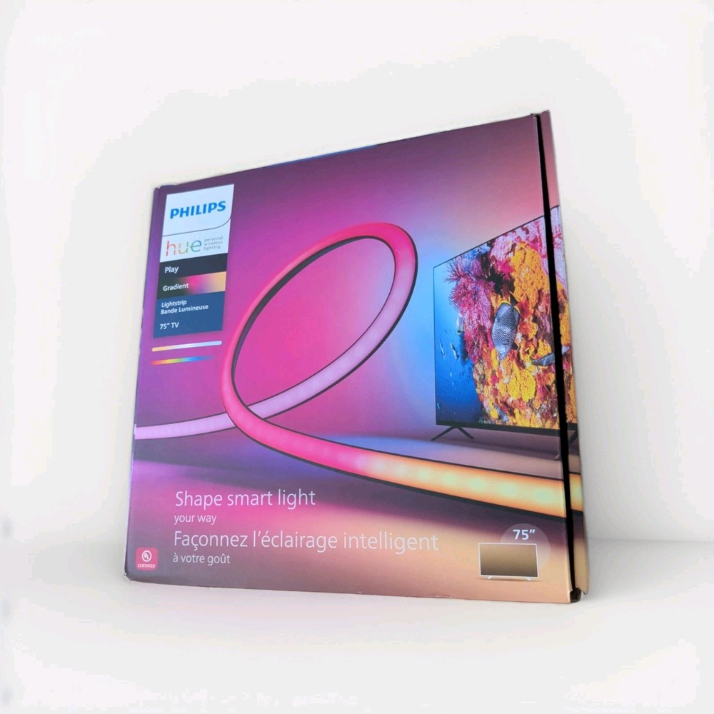 Philips Hue Play Gradient Lightstrip 75" TV Smart LED Backlight Color Changing
