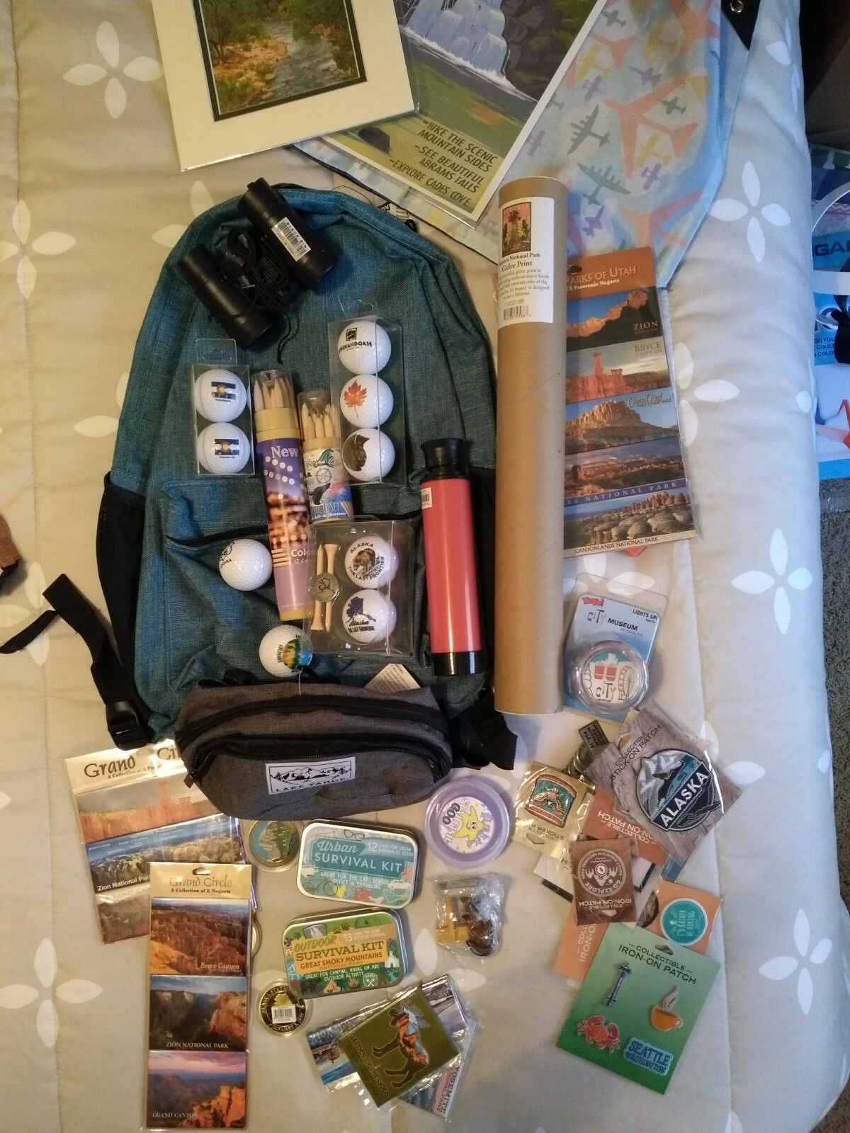 Adventure Backpack Bundle: Backpack Filled with Merchandise 2