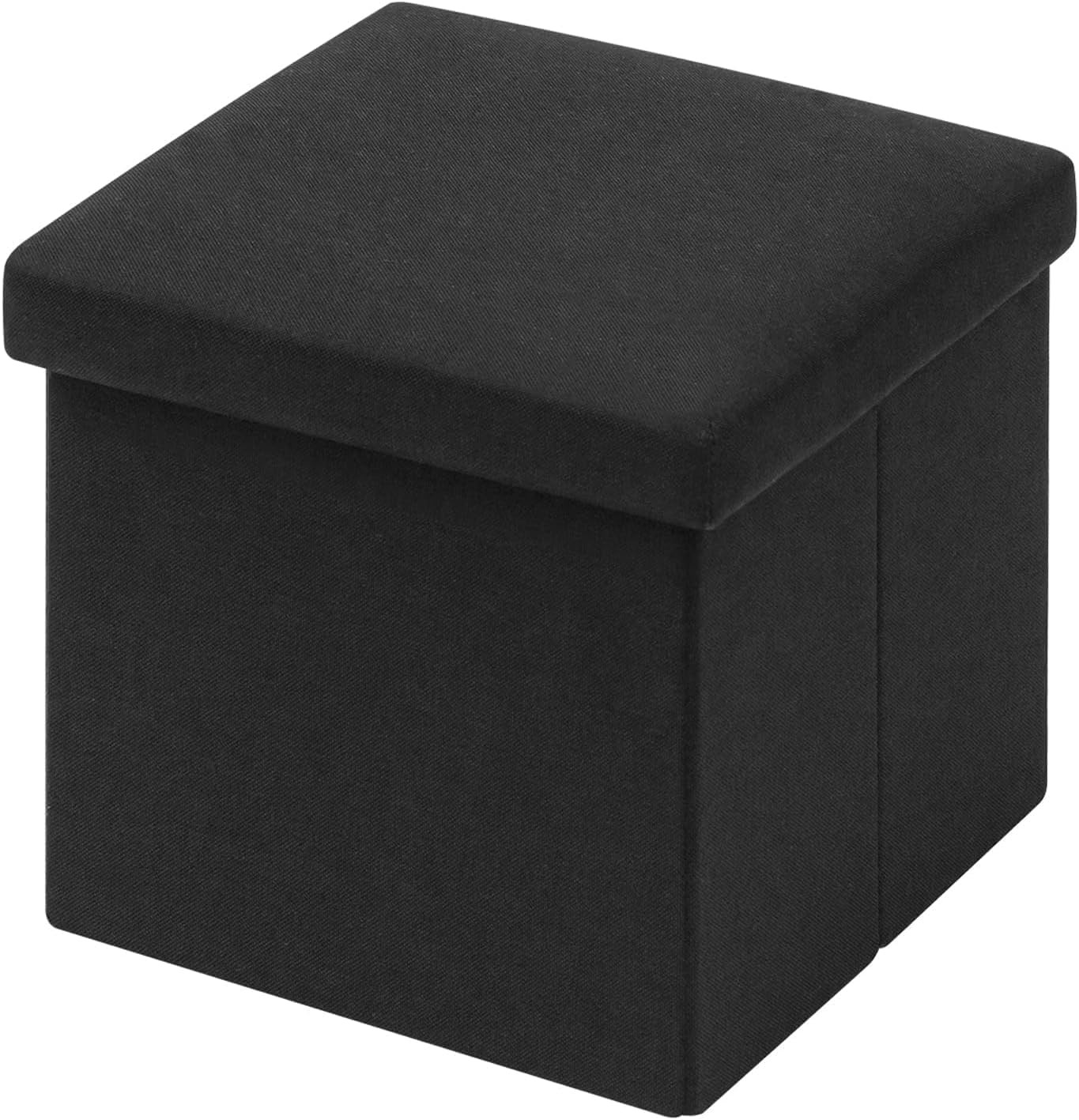 Storage Ottoman Cube, Linen Small Foot Rest Seat,For Living Room, Bedroom, Home gallery