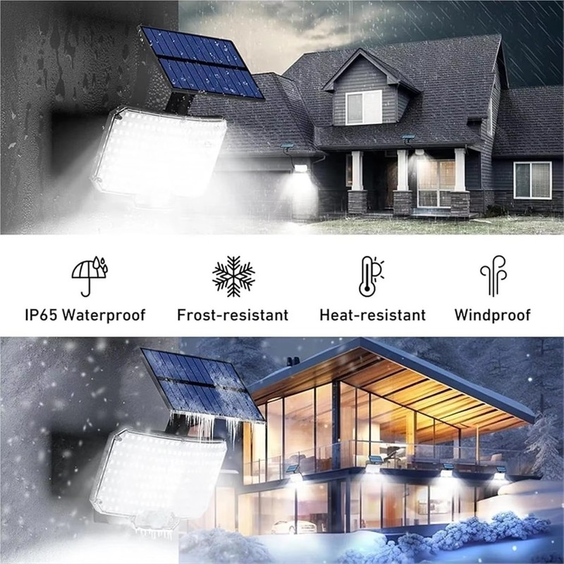 234LED Solar Security Light Motion Sensor Outdoor Wall Lamp 5m/16.4ft Cable gallery