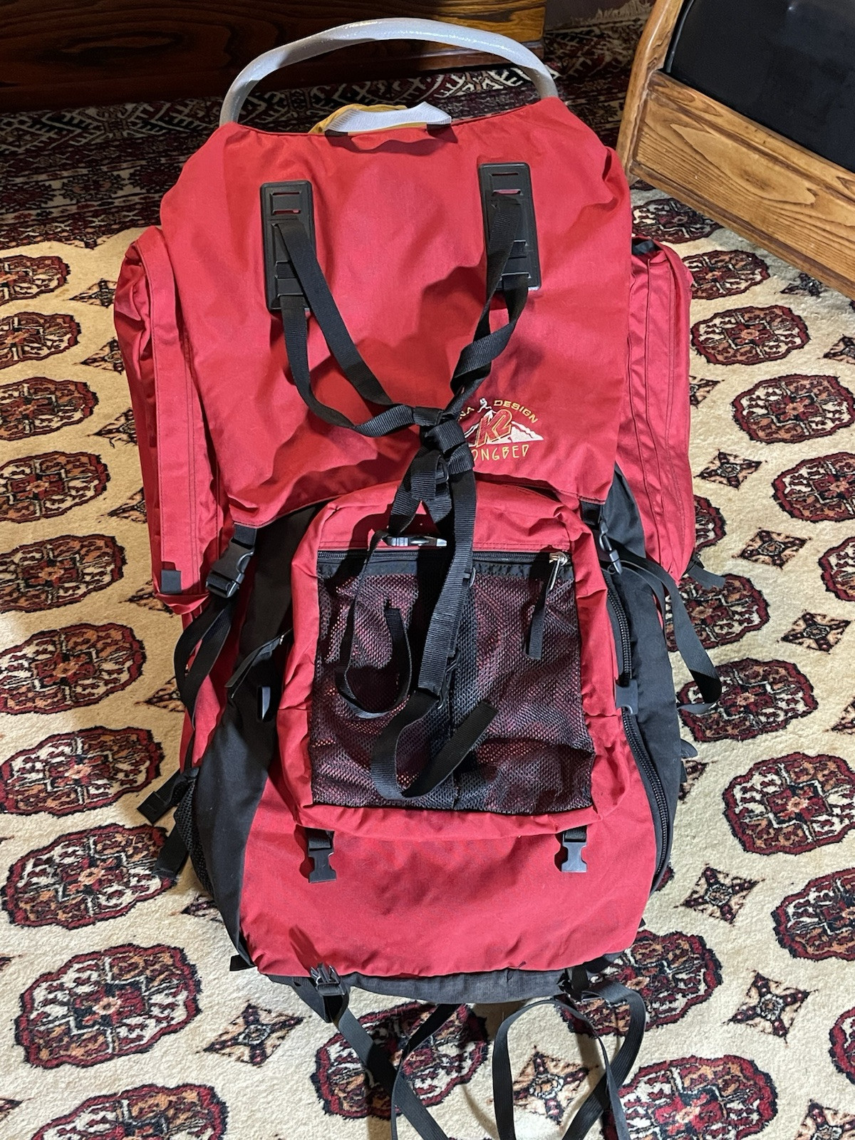 DANA DESIGN LOADMASTER SERIES K2 LONGBED BACKPACK EXTERNAL FRAME RED 5 POCKETS !