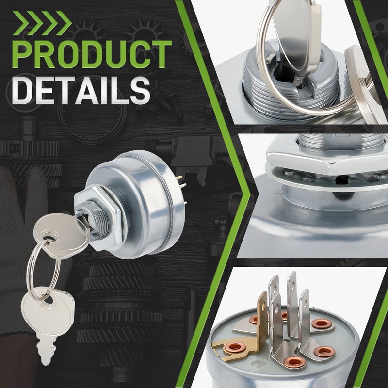 Ignition Switch w/ 2 Keys For Hustler 52-inch 60-inch 72-inch Super Z 2002-2007 gallery