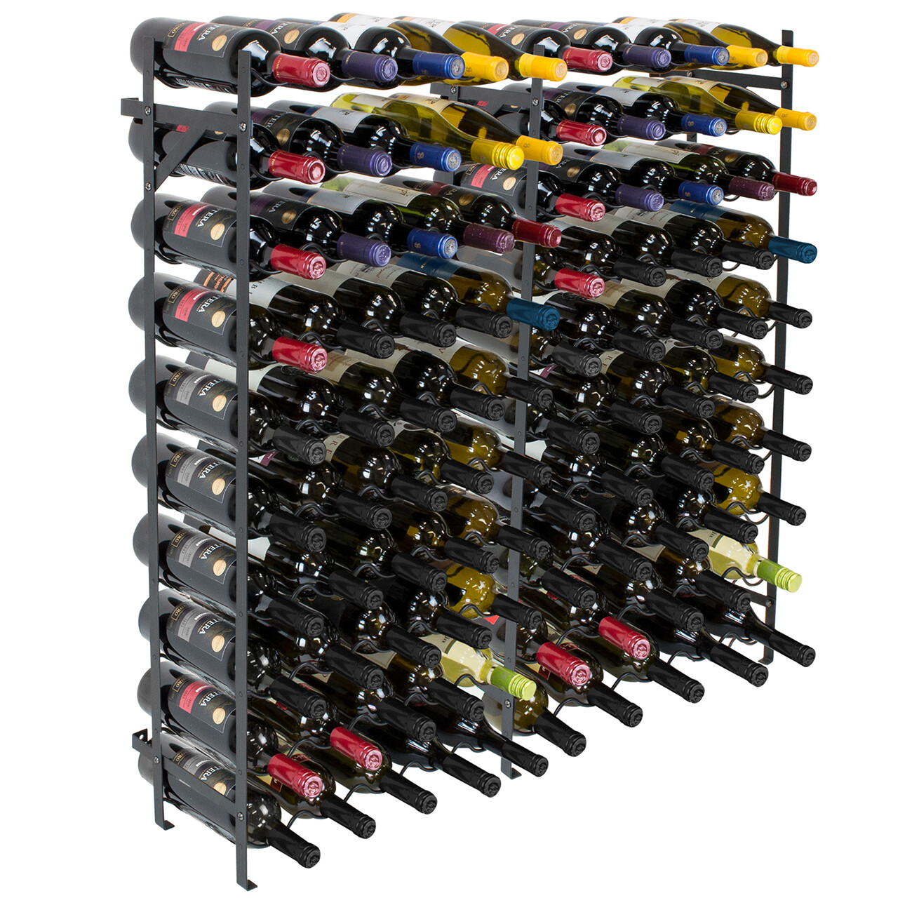 Floor Stand Wine Rack -Upto 150 Bottle Large Capacity Free Standing Wine Storage gallery