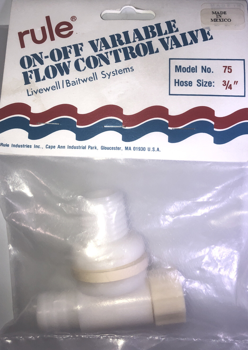 Rule 75 Livewell/Baitwell Systems-Variable Flow Control Valve 3/4”,On/Off-SHIP24 gallery