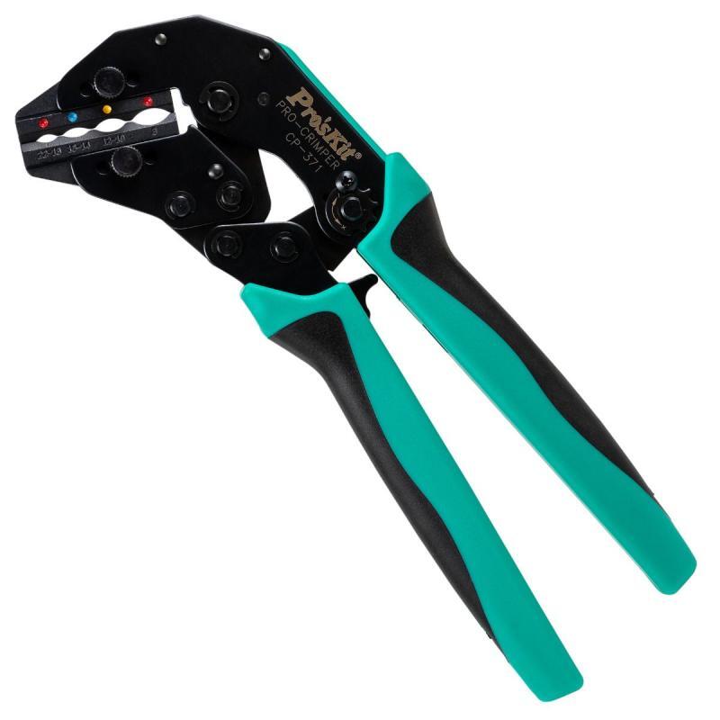 Pro'sKit CP-372FD27 CrimPro Crimper with Insulated Terminal Die 22-8 AWG gallery