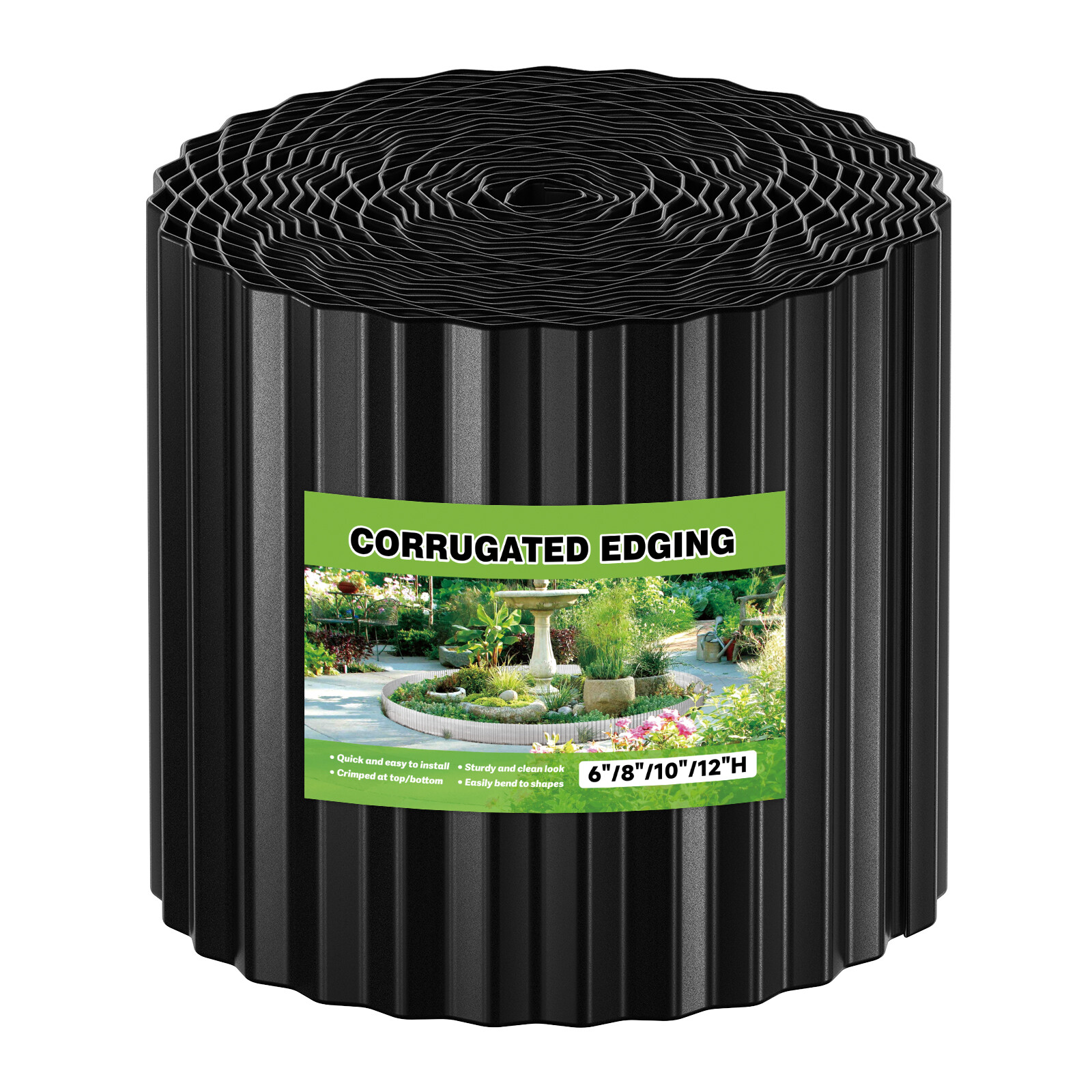 10 Inch x 50FT Corrugated Metal Garden Edgings Flexible Landscape Edging Borders gallery