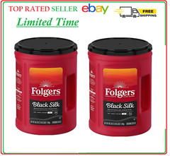 2 PACK – Folgers Dark Roast Ground Coffee, Black Silk 40.3 oz (Total 80.60 oz)