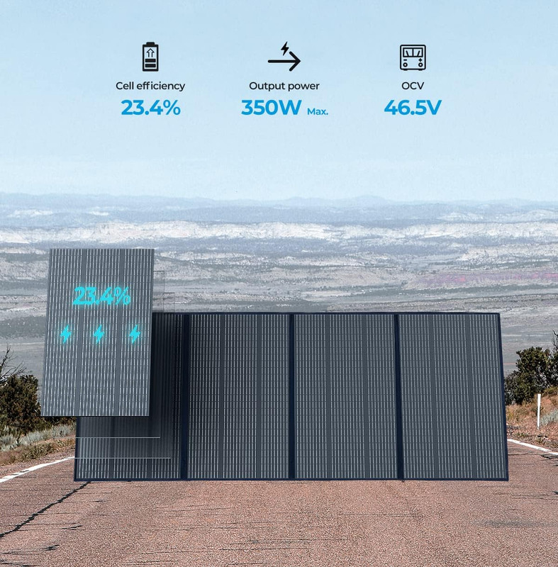 BLUETTI Solar Panel Portable Foldable 60W/100W/200W/350W for Outdoor IP65 Rating gallery
