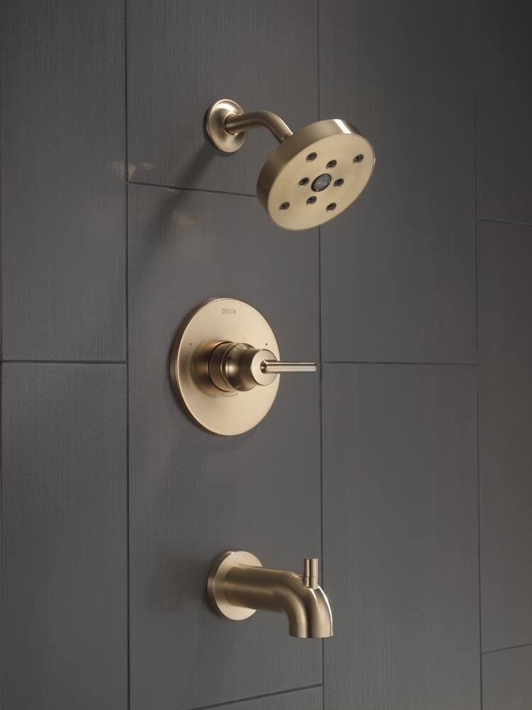 Delta Trinsic H2OKinetic Tub/Shower Trim Champagne Bronze-Certified Refurbished gallery