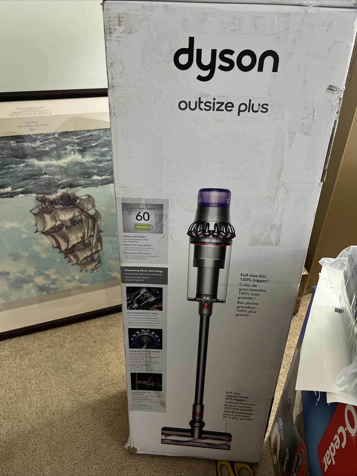 DYSON Outsize Plus Cordless Stick Vacuum Cleaner Nickel Sv29* gallery