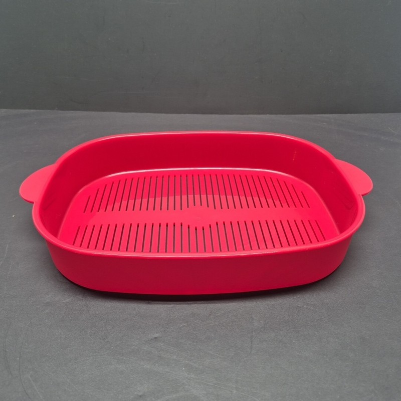 Tupperware 5 Piece 2 1/4 Quarts Oval Microwave Stack Cooker Steamer Set 4146A-3 gallery