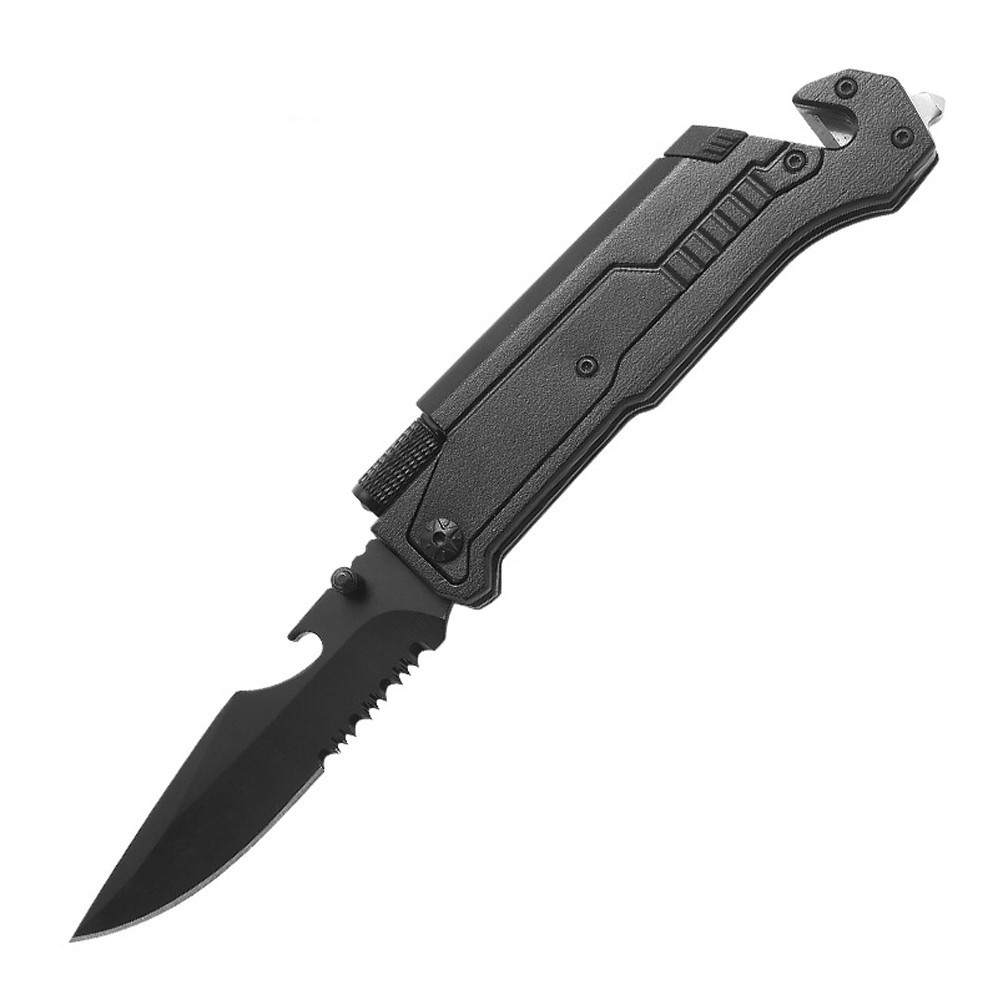 Black EDC Assisted LED Multifunction Open Pocket Knife Survival MULTI TOOL Gift gallery