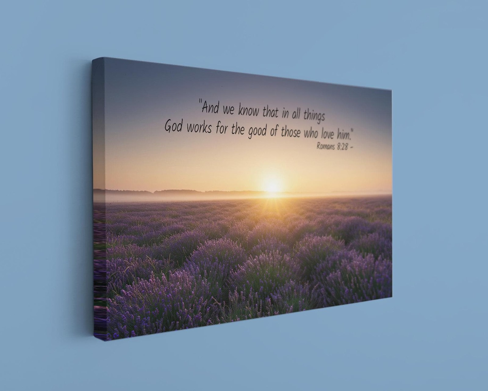 Romans 8:28 Canvas Christian Scripture Art Bible Verse Faith Wall Decor gallery