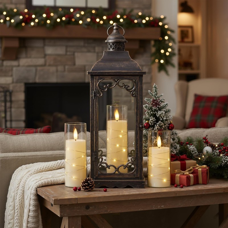 Flameless Candle with Remote Timer, 3 Flickering Acrylic Battery Operated LED... gallery