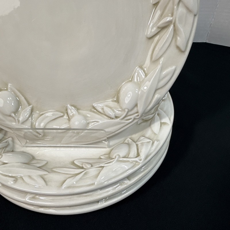 Williams Sonoma Tuscan Olive Salad Plates * Set of 4 * Great Cond. 8 1/8" Italy gallery