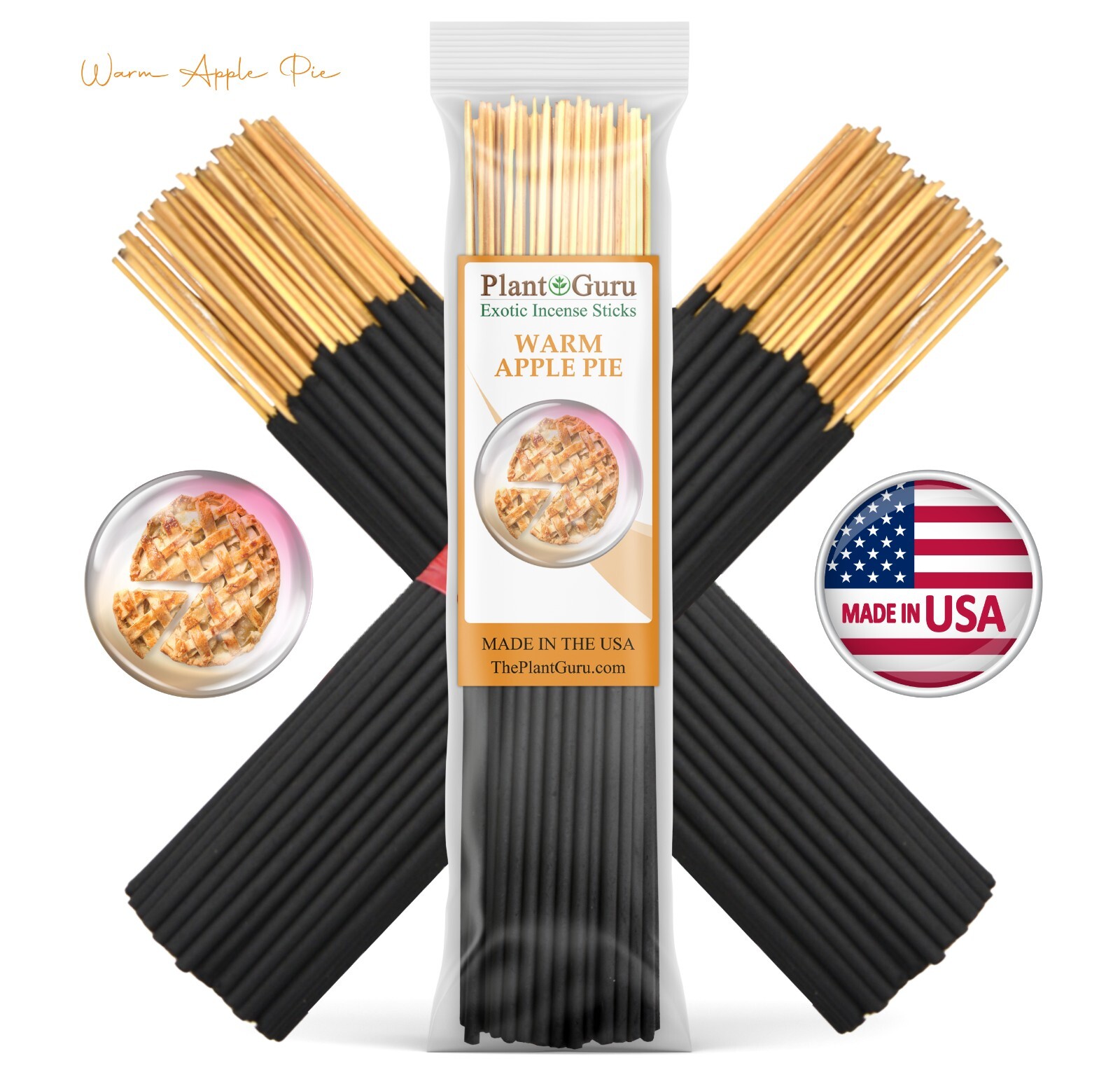 WARM APPLE PIE Incense Sticks 7" Bulk Pack Wholesale Hand Dipped Lot gallery