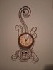 Adorable Top Banana Monkey Wall Clock-1 AA Battery (NOT INCLUDED)-Works--(D+S) gallery