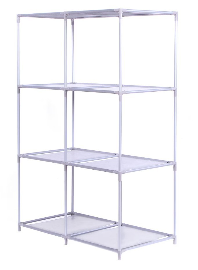 6-Cube Storage Rack Modular Organizer Unit Shelving - Gray - NEW - Easy Assembly gallery