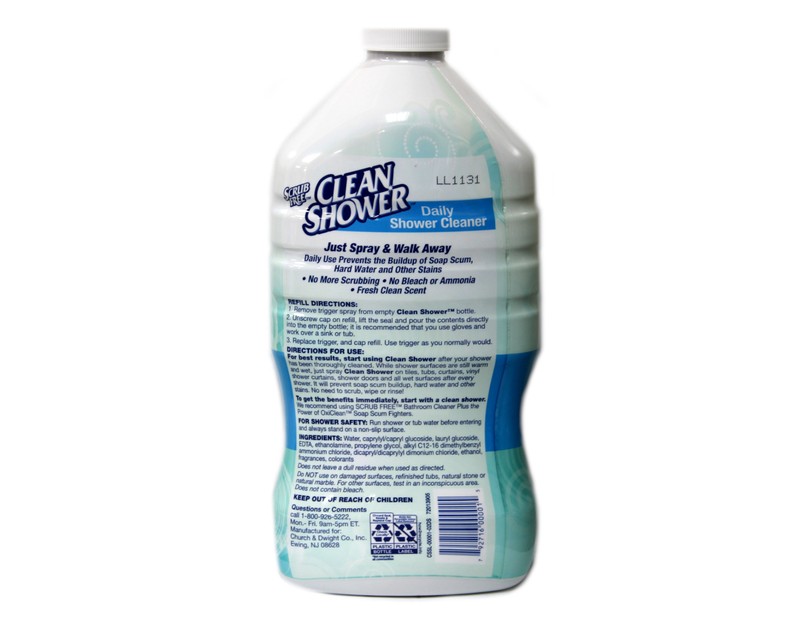 Clean Shower Daily Shower Cleaner Refill, 60 fl oz - Pack of 2 gallery