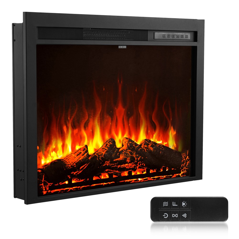 Uimoso35in Electric Fireplace Insert with Wall Mount& Remote Control, 750W/1500W
