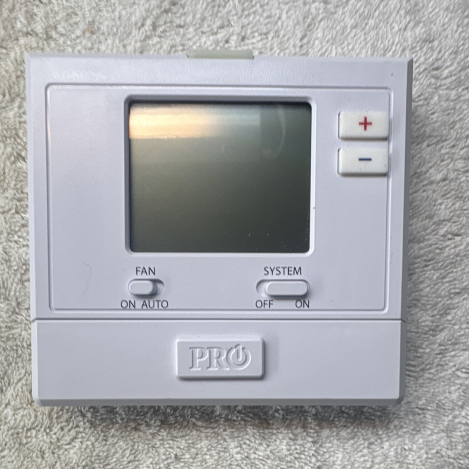 PRO Non-Programmable Digital Wall Thermostat LCD Display Heat/Cool/Off White gallery