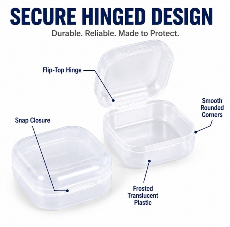 40 Pcs Small Plastic Storage Container Boxes Box DIY Coins Screws Jewelry Travel gallery