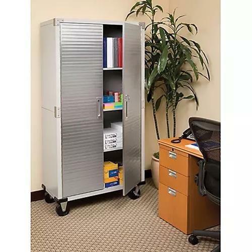 Stainless Steel Storage Cabinet 4 Shelf Utility Garage Organizer Laundry Pantry gallery