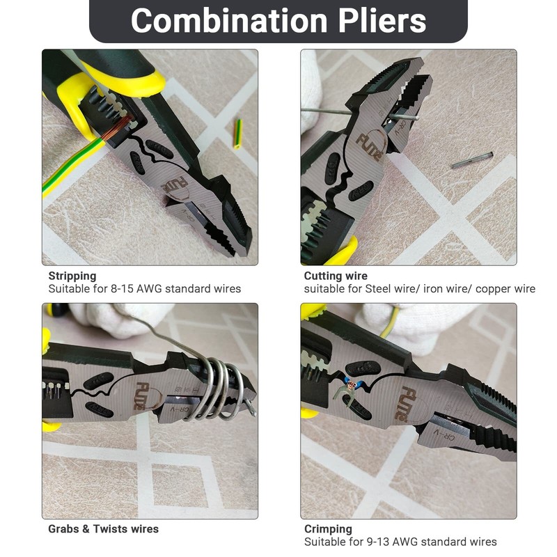 4in1 Lineman Plierpro Lineman Tools 9 Combination Pliers With Wire Stripper gallery