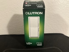 Lutron Diva Single Or 3-Way Location CFL/LED Digital Dimmer 120V DVCL-153PR-WH