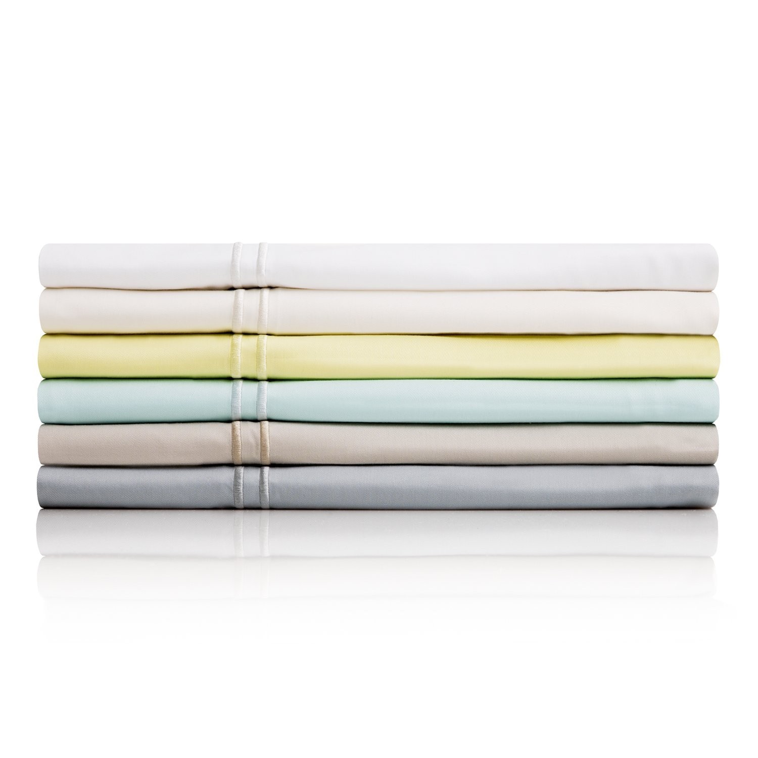 MALOUF 100% Rayon from Bamboo Sheet Set, Twin, White gallery