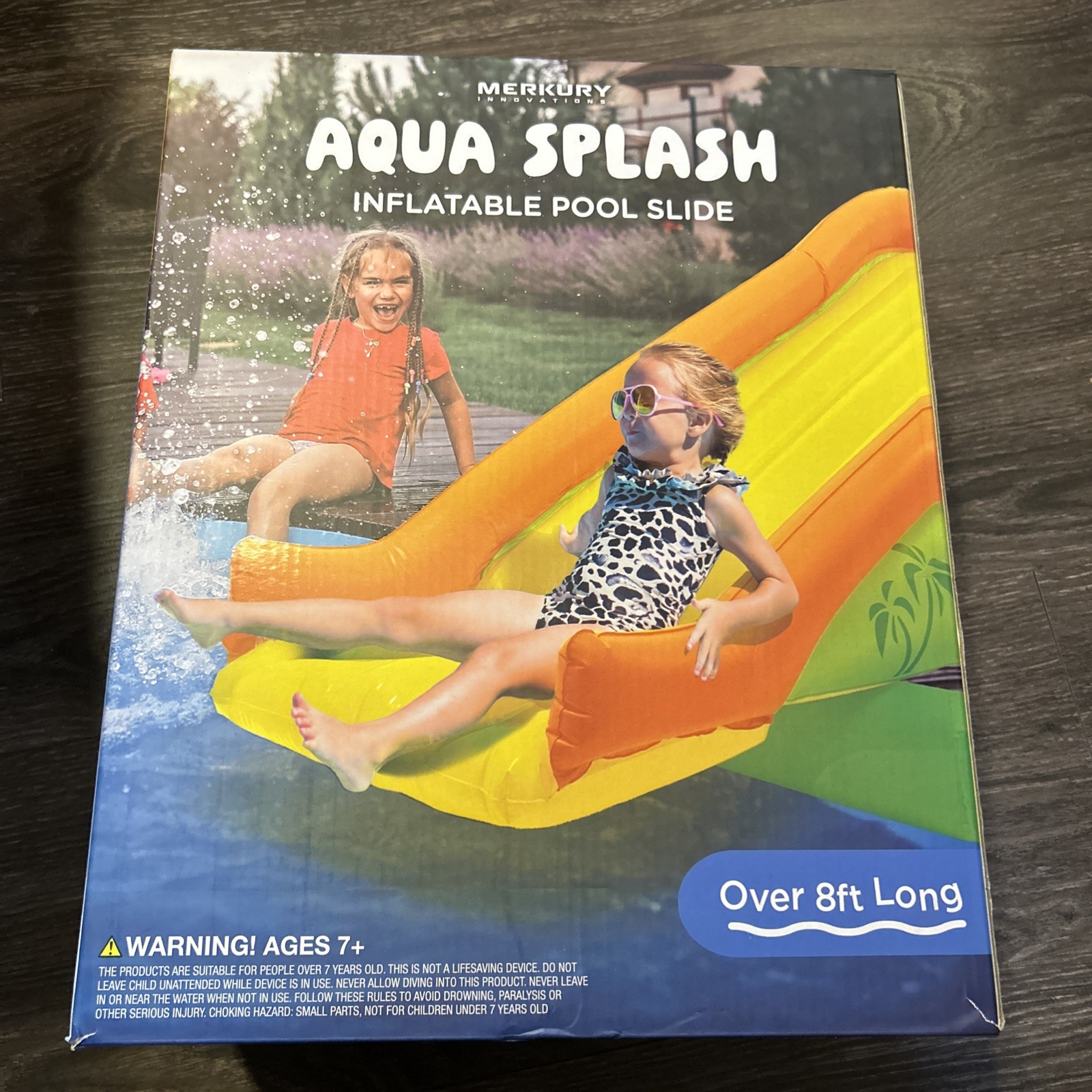 Merkury Innovations 102.25 Inflatable Pool Slide for Kids with Soft Landing Pad gallery