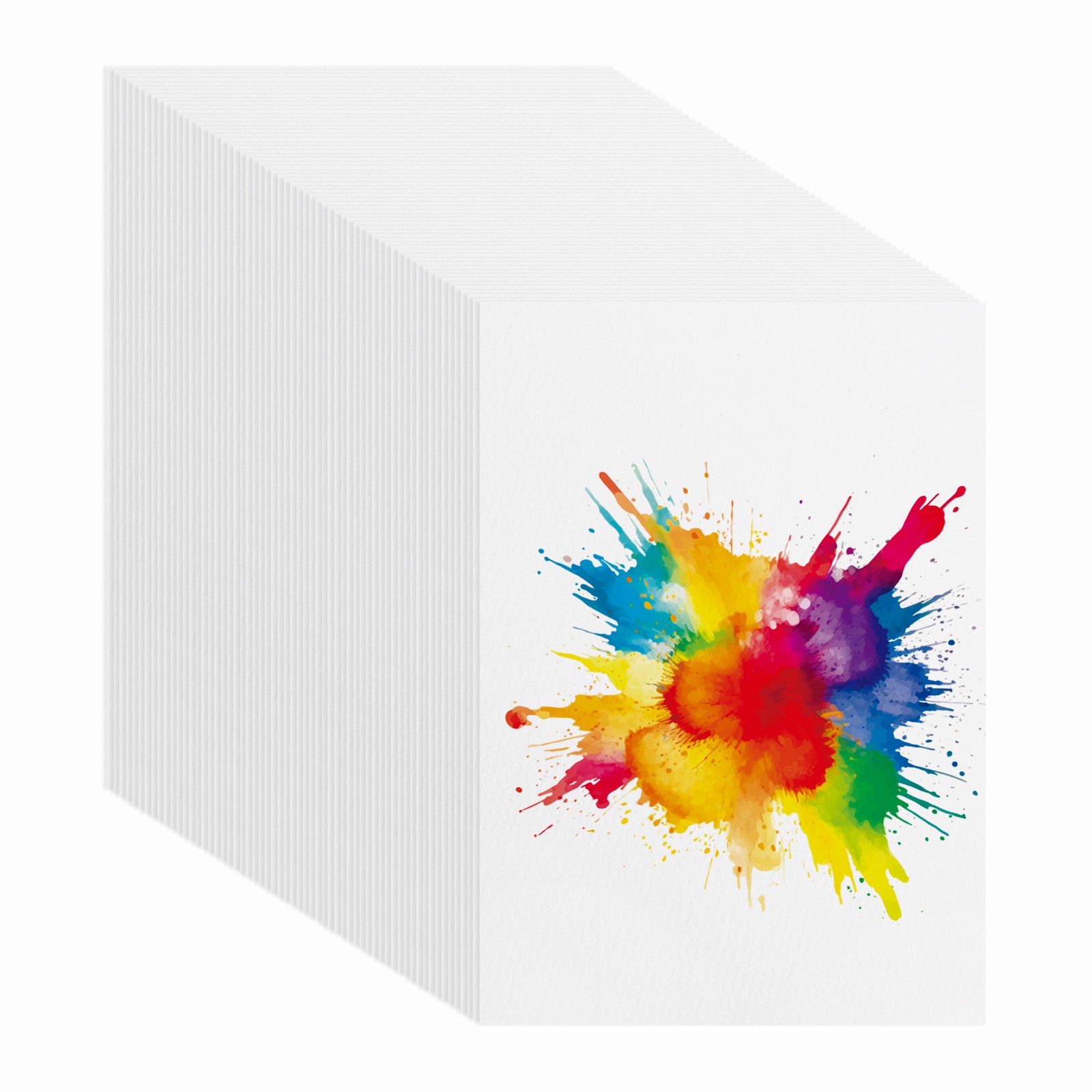 80 Sheets Cotton Watercolor Paper 140lb/300 GSM Cold Press Water 7.68x5.31 Inch gallery