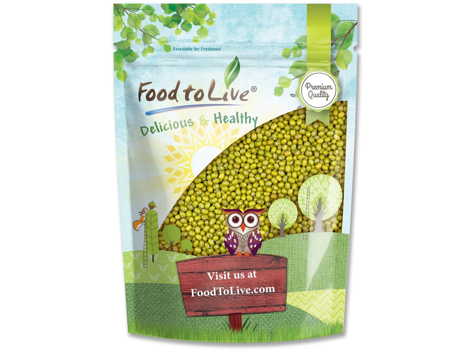 Mung Beans - Sproutable, Kosher, Raw, Vegan - by Food To Live gallery