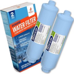 Firebelly RV/Marine Inline Water Filter KDF & GAC for RV Camper Boat 2 Pack