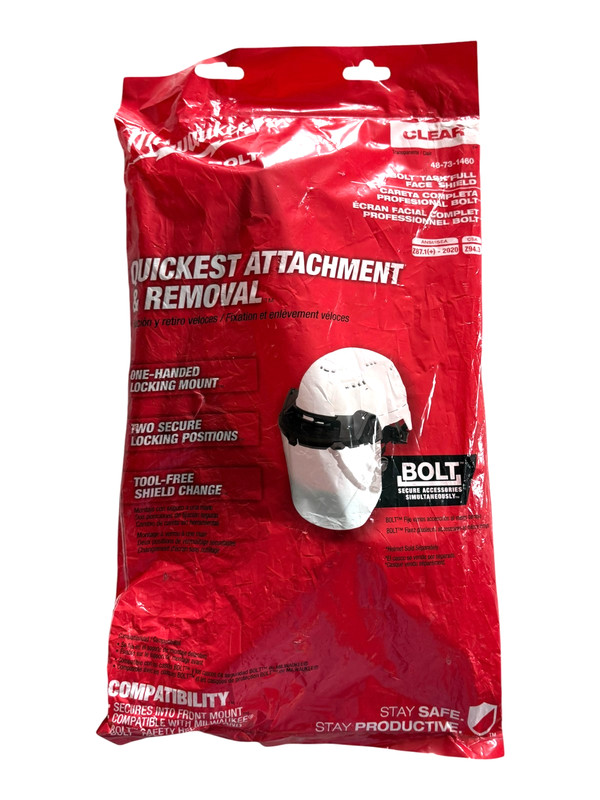 Milwaukee Bolt Task Full Face Shield - Clear Uncoated Lens (48-73-1460) gallery