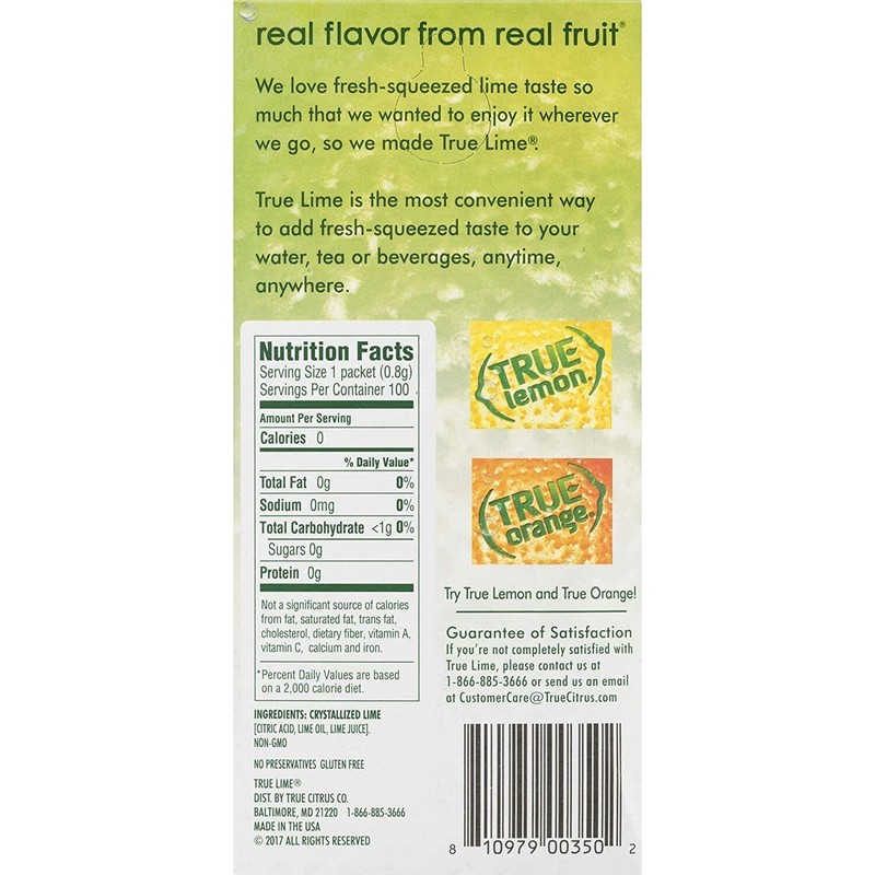 TRUE LIME Water Enhancer Bulk Dispenser Pack 100 Packets | Zero Calorie gallery