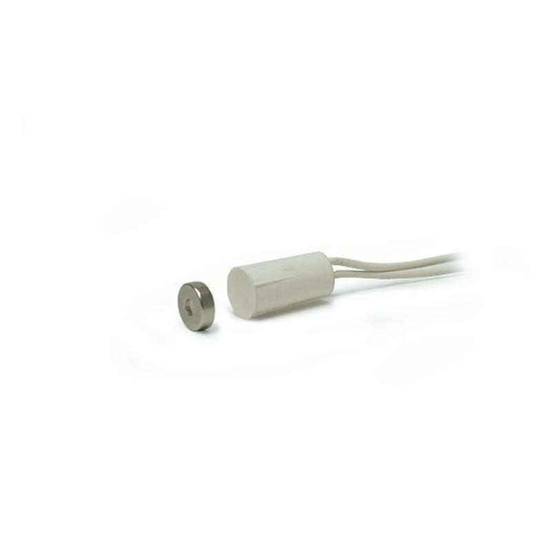 10 pk Recessed White Door Window Security Alarm Switch Reed Contact Magnet 3/8" gallery