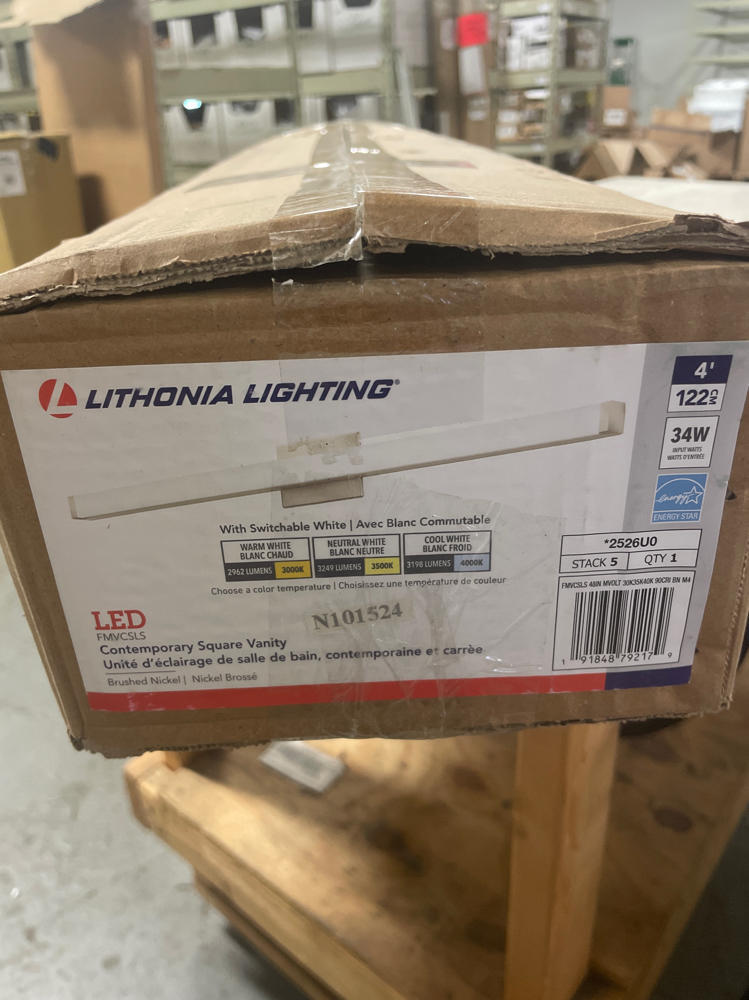 Lithonia Lighting FMVCSLS 48IN MVOLT 30K35K40K 4 ft. Brsh Nkl LED Vanity Fixture gallery