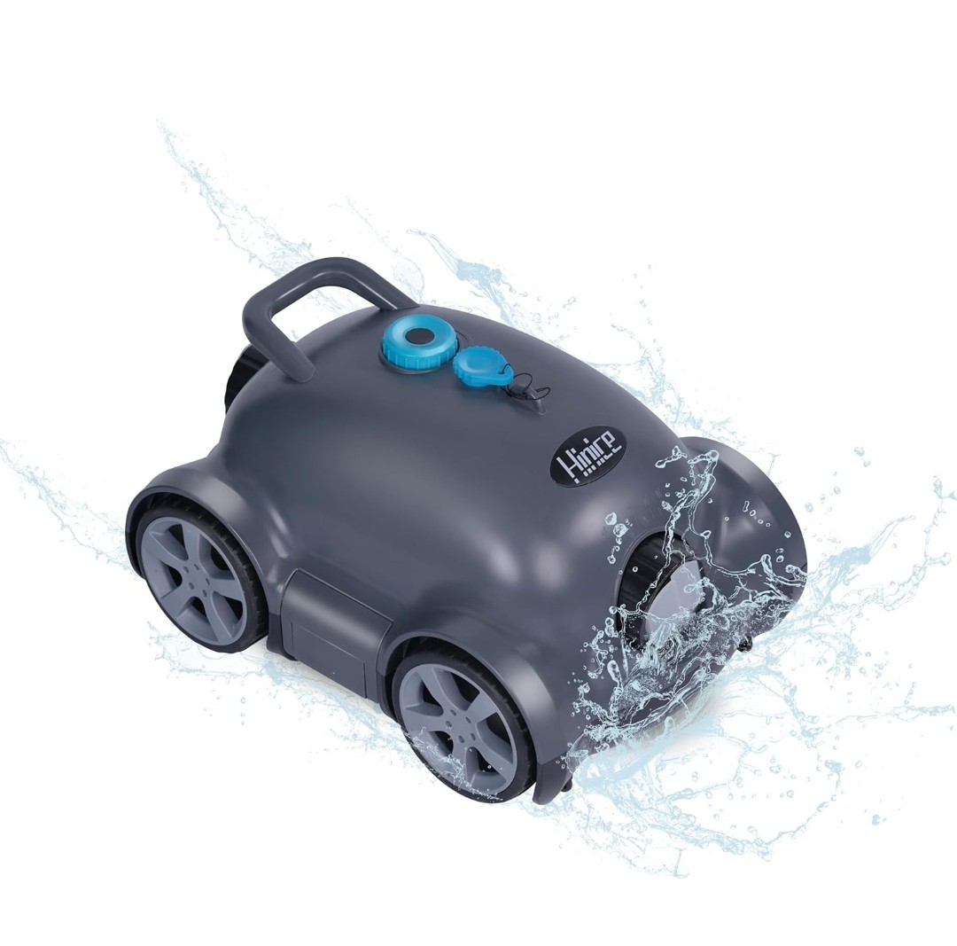 Hinice Cordless Robotic Pool Cleaner,Automatic Pool Vacuum Robot up to 2153 sqft gallery