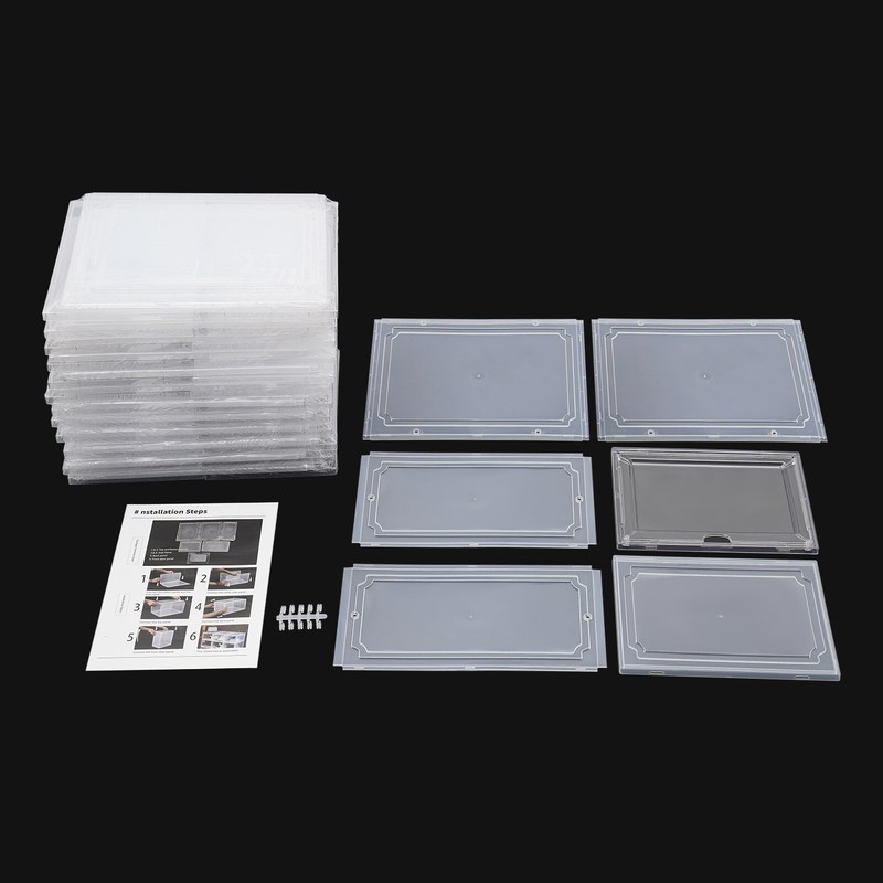 12PCS Shoe Containers Transparent-Front Door Open Acrylic Shoe Display Cabinet gallery