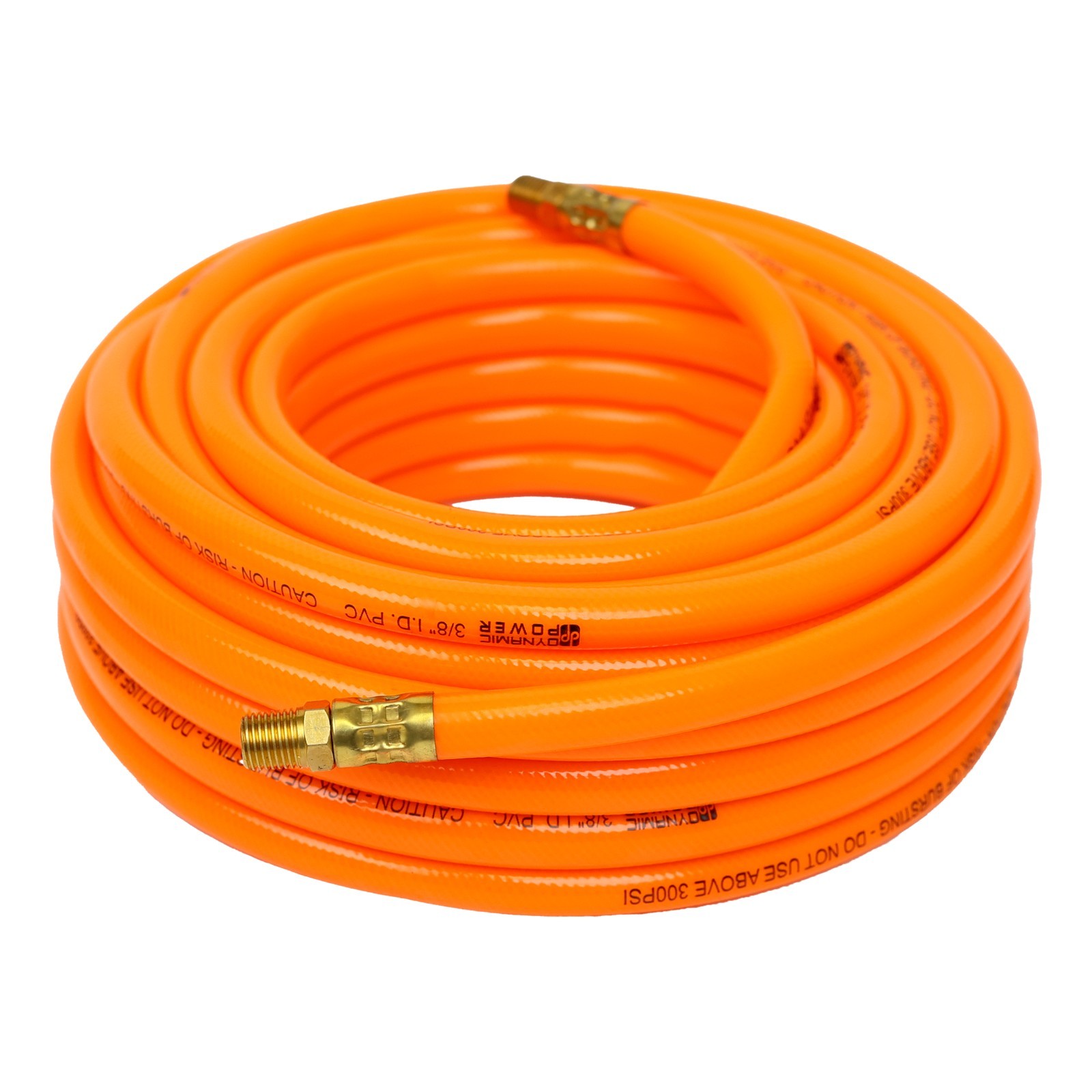 DYNAMIC POWER 3/8-Inch x 50ft Heavy-Duty Air Hose, Reinforced PVC Hose with Bras gallery