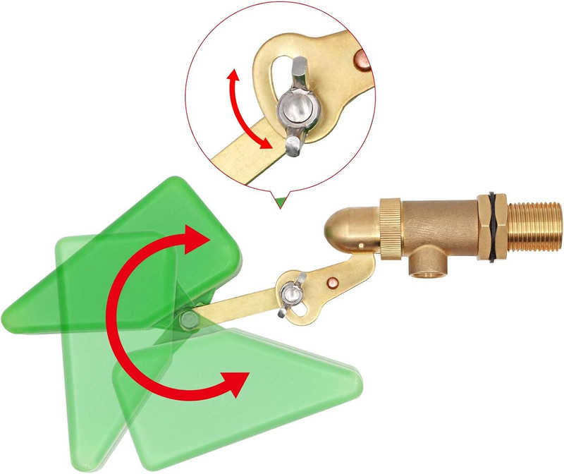 1/2 Inch Brass Valve with Plastic Float Water Float Valve with Adjustab gallery