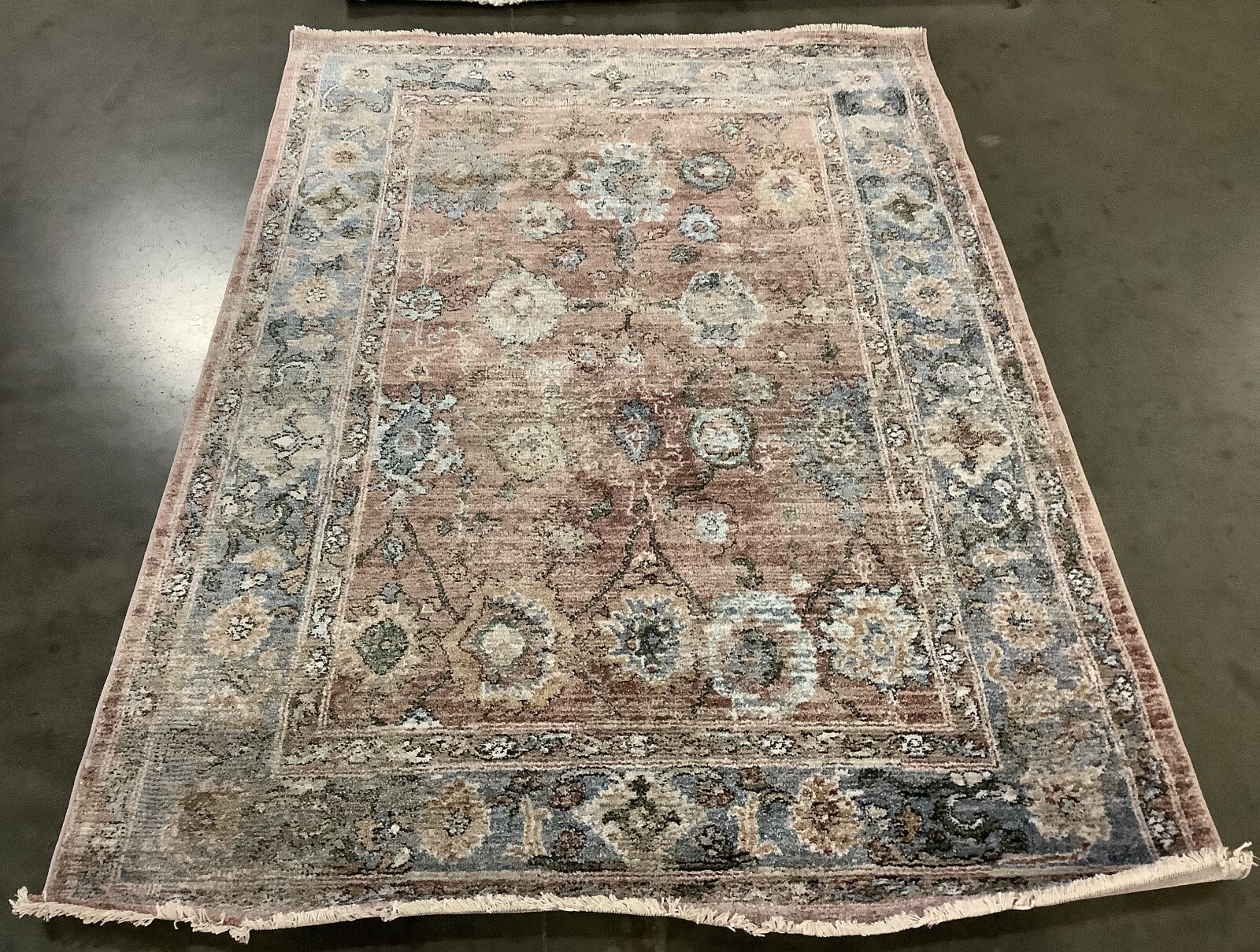 RUST / BLUE 4'-5" x 6'-5" Flaw in Rug, Reduced Price 1172670148 JSM338P-4 gallery